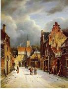 unknow artist European city landscape, street landsacpe, construction, frontstore, building and architecture. 084 oil